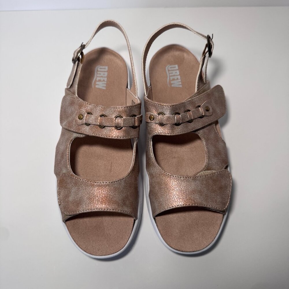 Drew Selina Sandals Size 9 WW, New in Box, taupe, round open toe - Picture 6 of 15